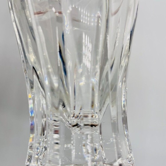 Crystal Gorham Bud Vase Clear Heavy Made in Poland 6.75" - Picture 5 of 5